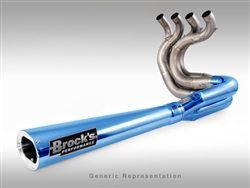 Brock's Performance Tiwinder Blue Race Baffle Suzuki B-King (08-09) Exhaust System