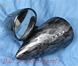 Black/Silver Smoke Skull ST Machine Pig Spotter 2 Mirrors