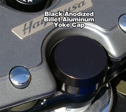 Black Anodized Billet Yoke Stem Cap